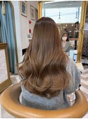 ブリーチなし　レイヤーカット　髪質改善　顔周り　