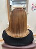 【キレイ＆癒し】似合わせカット+酸性ストレート+炭酸ヘッドスパ　￥20000-