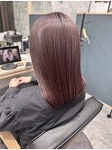 ブリーチなしピンクアッシュ