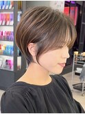 静岡ショートボブマッシュボブ白髪ぼかしショートカット30代40代