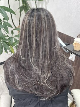 ベルヘアーデザイン 堺東(Belle hair Design) コントラストハイライト/外国人風/レイヤーカット/堺東