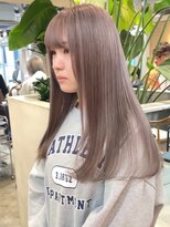 サンクプロジェクト(cinq PROJECT) ミルクティーベージュダブルカラーハイトーンレイヤーカット韓国