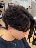 【フェザーパーマ】メンズ毛流れ