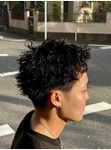 スパイキーショートピンパーマ