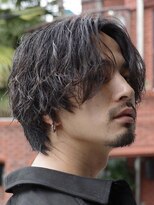 フィフス 大分(fifth)&nbsp;大分ツイストスパイラルパーマメンズカットセンターパートウルフ