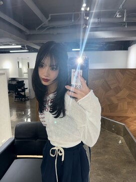 ミヨン 京都烏丸店(miyon) 【miyon】韓国レイヤーカット×暗髪カラー×髪質改善