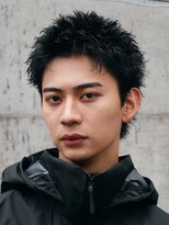 テン 心斎橋(tenn.)&nbsp;アクティブショートフェザーパーマルーズショートセンターパート