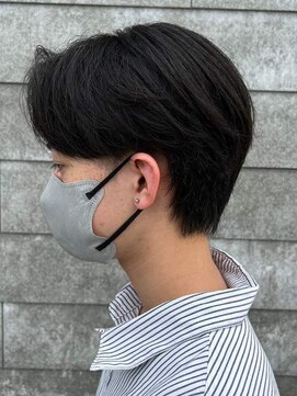 ヒュイル バイ ニアウ(Hwyl by Niau) メンズマッシュセンターパートスパイラルパーマニュアンスパーマ