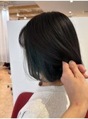 インナーカラー,グリーン,ディープグリーン,デザインカラー/草加