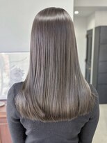 ヘアー アイス 御器所本店(HAIR ICI)&nbsp;ブリーチなし透明感カラーオリーブグレージュ秋カラー冬カラー