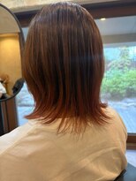 穀雨(Kokuu)&nbsp;【インナーカラー】やわらかボブで小顔魅せ大人ヘア