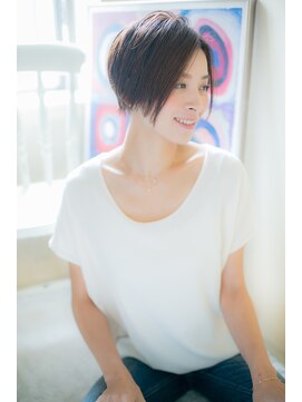 モッズ ヘア 福岡姪浜店(mod's hair) 【似合わせ小顔カットfile】大人ショートスタイル