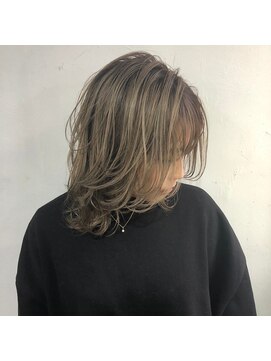 エスト ヘアー アメリ 松戸店(est hair Ameri) バレイヤージュアッシュベージュ