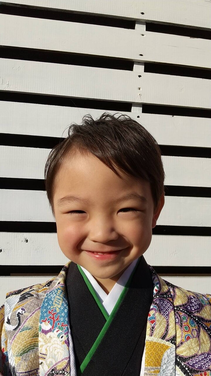 七五三 5歳 ヘアセット 男の子 キッズヘア 茨城 水戸 大工町