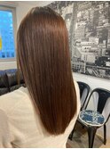 圧倒的な艶！縮毛矯正で髪質改善艶髪ストレート♪
