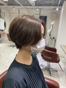 ビードロ 吉祥寺店(vi dro) 長め前髪×ハンサムショート×ヴェールカラー×前髪なしショート