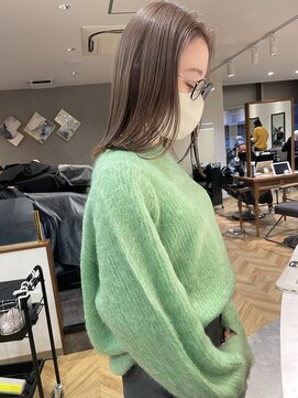 ロンド レア 天神大名店(Lond Le’a) ミルクティーベージュくびれヘア/メルティカラー/ビタミンカラー