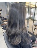 ハイライトカラー グレージュ ベージュモテ髪 大和八木 奈良