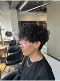 波巻きスパイラルパーマ　スパイラルパーマ　波巻きパーマ