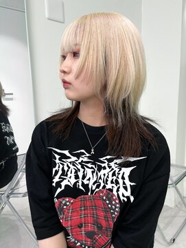 キバ(kva) ▽□□▽ブロンドカラーは色落ちが綺麗