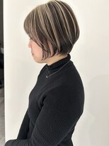 コト 福井大和田店(coto)&nbsp;福井　大和田　ショートボブ　アンブレラカラー　デザインカラー