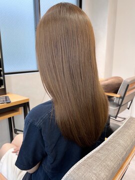 ミュラ(mulah) シアーベージュニュアンスカラー*艶ストレート透明感カラー