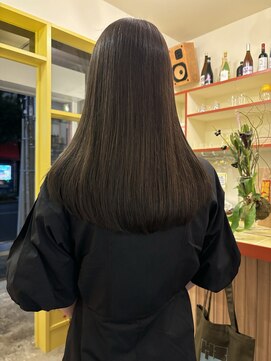 ヒントステーション(HINTSTATION) 〈浅草 半個室〉艶ミディ/オリーブグレージュ