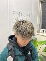 ナンバー エミライ 溝の口(N° emirai) 爽やかツーブロック刈り上げ束感アップバング