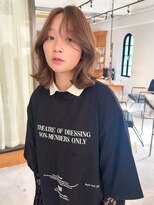 フェリア 梅田(FERIA)&nbsp;くびれボブ＊透明感ベージュ