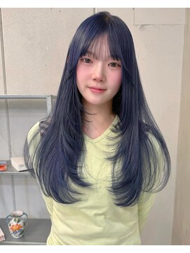 フェブ(fev) 【fev_momo】blue×layer cut