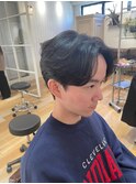 乾かすだけでキマる髪/メンズセンターパートフェザーパーマ