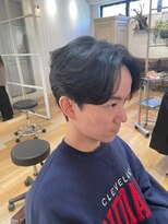 乾かすだけでキマる髪/メンズセンターパートフェザーパーマ
