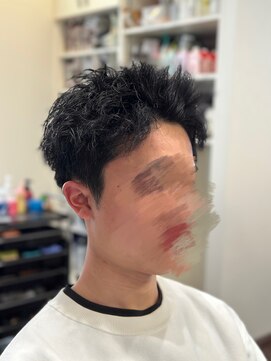 理容 うめむら スパイキーショート