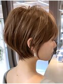 立川 似合わせカット くびれショートボブ グレージュカラー