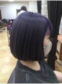 夏カラー＊ブルーカラー＊ぷつっとボブ＊大人可愛い20代30代