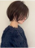 ハイライト白髪染め白髪ぼかしショートボブレイヤー40代横浜関内