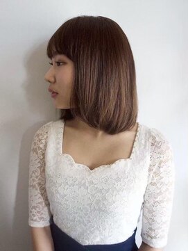 コンティロミー(CONTI ROMMY.) 20代～50代☆Ａラインボブ小顔こなれミディ髪質改善ブラウン