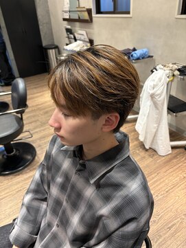 フェザーカットマッシュ刈り上げマッシュ