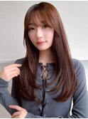 ロングレイヤーカット*ロングヘア*前髪カット*顔周り*髪質改善