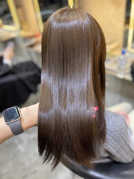 ロンド 表参道店(Lond) ココアベージュ/小顔/オリーブグレー/髪質改善/縮毛矯正