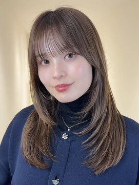 アイトーキョーエス 渋谷(AI TOKYO S) 着物ヘア/ダークアッシュ/ミディアムレイヤーカット/渋谷