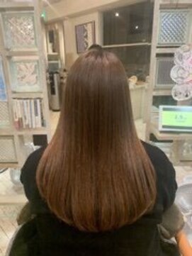 アシャ ヘアー ソリューション 神戸店(asha hair solution) イメチェン/ピンクベージュ/アンブレラカラー/前髪/摂津本山