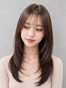 アビリタ(abilita) レイヤー 顔周りレイヤー ハッシュカット 韓国ヘア 透明感カラー