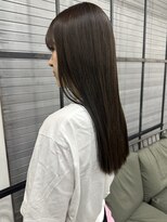 ロックス バイ マグ 松本(rocks BY MAG)&nbsp;ダークブラウン透け感ロング透明感カラー