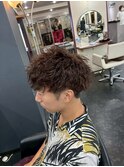 メンズ波うちパーマ　ツイストスパイラルパーマ　シャドウパーマ