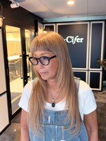 シファー(~Cifer) エクステレイヤーカット顔周りレイヤー長さ出し武蔵小杉新丸子