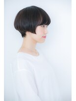 カバーヘア ブリス 大宮西口(COVER HAIR bliss) ネイビーカラー小顔マニッシュショートY大宮20代30代40代