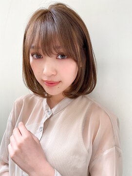 シー バイ ロンド 新宿(Sea by Lond) 【藤原三知代】ワンカールボブフォギーベージュ