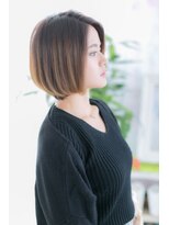 ミック ヘアアンドビューティー 大山店(miq  Hair&Beauty)&nbsp;オンブレシークレットハイライトで立体感！前下がりボブb