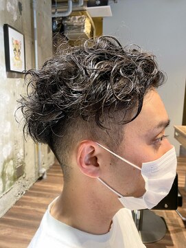 メンズココ 日本橋店(MENS COCO) 【ビジネスマン必見】ランダムパーマ×フェードカット